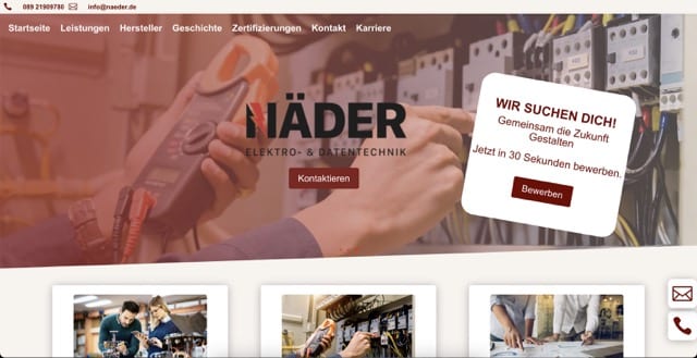 Professionelle Website erstellen lassen 37 Näder aus München