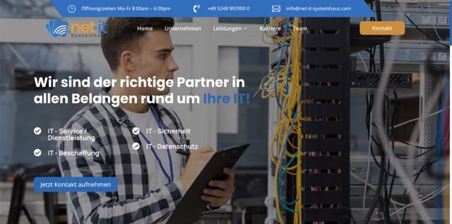 Professionelle Website erstellen lassen 30 Net IT Systemhaus